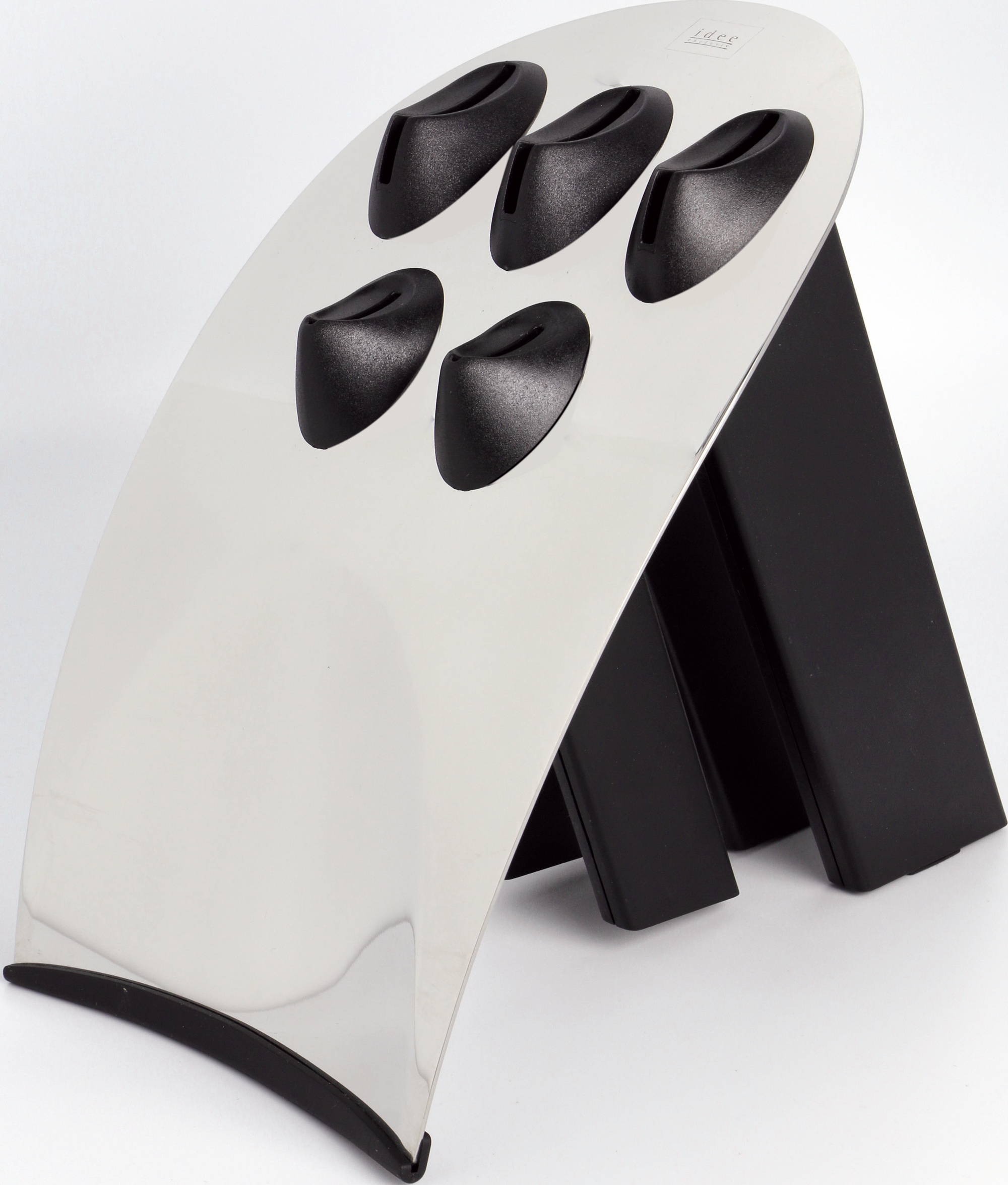 Messerblock verchromt, für 5 Messer