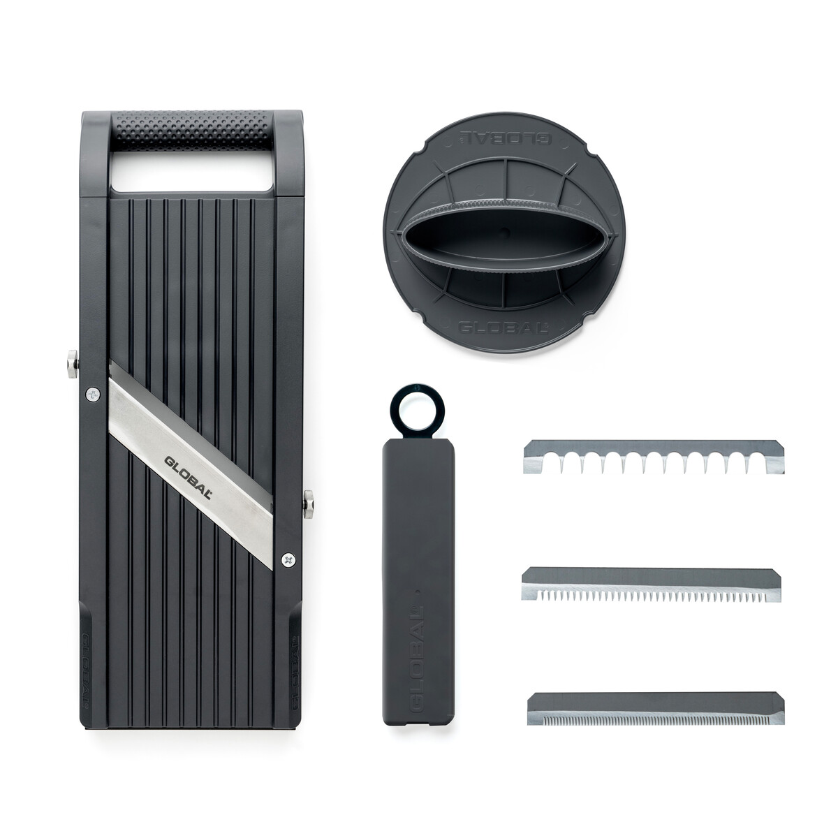 GLOBAL Mandoline GSL-95/BC – Premium Gemüsehobel 95 mm