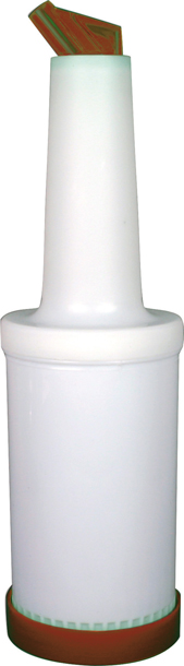 Pour Master 0,95l Flasche komplett, Poly braun