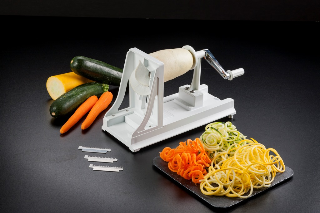 BN-7W Benriner Gemüse Spiralschneider Horizontal weiß