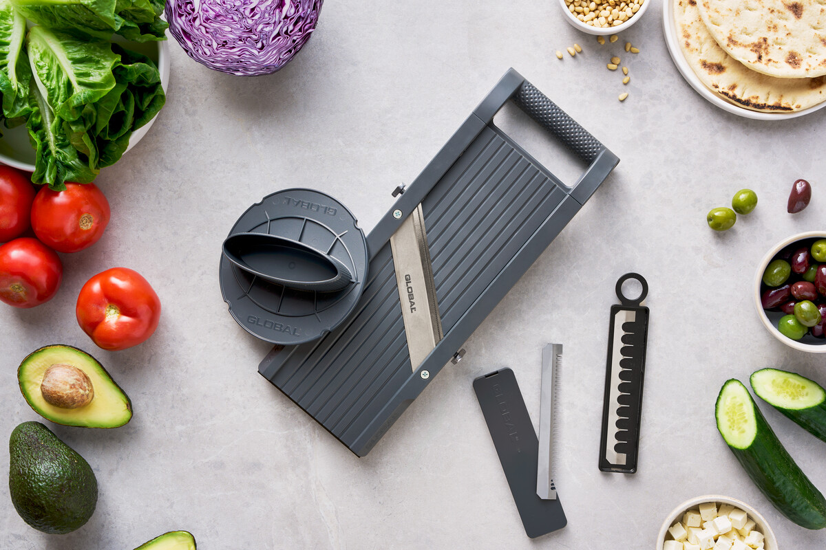 GLOBAL Mandoline GSL-95/BC – Premium Gemüsehobel 95 mm