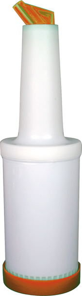 Pour Master 0,95l Flasche komplett, Poly orange